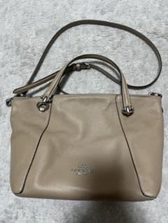 COACH コーチ F6229 2WAY ショルダーバッグ ベージュ 本革 美品のサムネイル