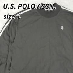 U.S. POLO ASSN. ワンピース 袖ライン ダークグレー Lサイズのサムネイル