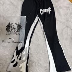 CREEF フレアパンツ　ブラックのサムネイル