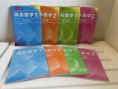 数研出版　チャート式 体系数学　代数編幾何編　1、2巻セット 別冊解答有りのサムネイル