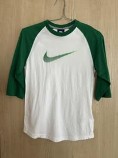 Nike ラグランスリーブ Tシャツ Mサイズ ホワイト/グリーンのサムネイル