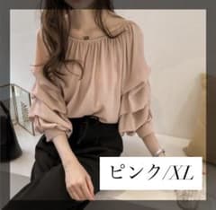 レディース　シフォンシャツ ブラウス フリルのサムネイル