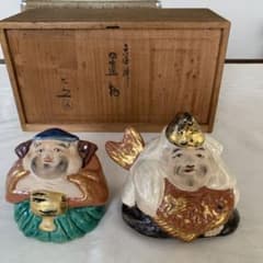 清水六兵衛の二福神置物 共箱入り - メルカリ