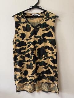 A Bathing Ape 迷彩柄 タンクトップ Sサイズのサムネイル