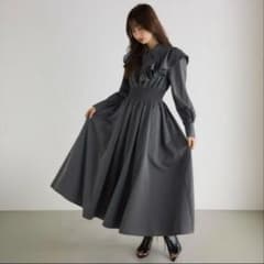 rienda フロントジップシャツワンピース リエンダ フリル ロングのサムネイル