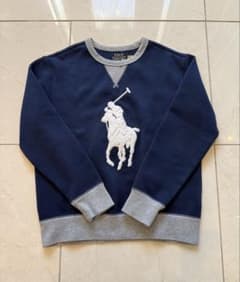 【POLO RALPH LAUREN 】極美品ネイビービッグポニー トレーナーのサムネイル