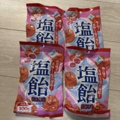 梅風味 塩飴 100g 4袋セットのサムネイル