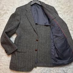 ジェイプレス ツイード テーラードジャケット ヘリンボーン くるみ