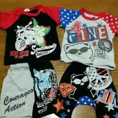 6点セット　Tシャツ4枚　短パン2枚のサムネイル