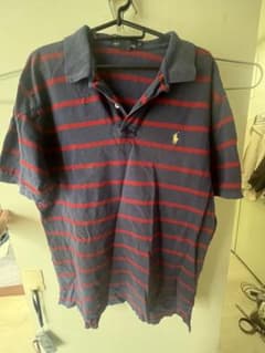 POLO RALPH LAUREN ボーダー ポロシャツ ネイビー レッドのサムネイル