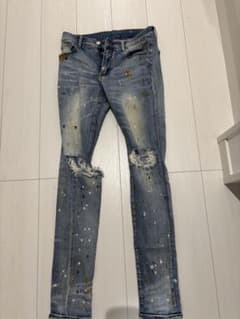 mnml dripスキニーデニム ペイント ダメージ加工　30のサムネイル