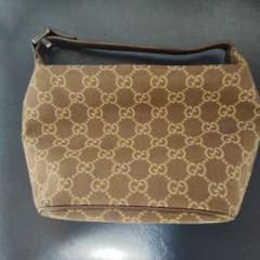 GUCCI GGキャンバス ポーチ ミニバッグ 0391147 GUCCI GGキャンバス ポーチ ミニバッグ 0391147 - メルカリ