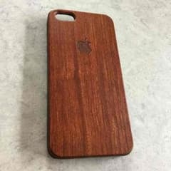 木製iPhone5/5s/SEケース アップルマーク入りのサムネイル