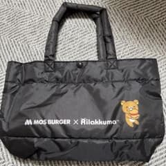 MOS BURGER x Rilakkuma 토트 백 블랙