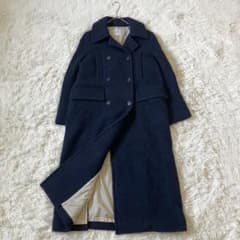 美品✨IENA LA BOUCLE ループメルトン Wボタンコート ネイビー - メルカリ