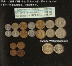 ☆1946-1980年☆旧アイスランドクローナ7種7枚＋新2種2枚☆流通品