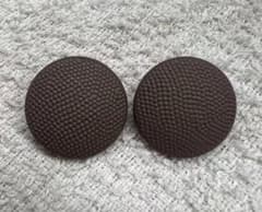 凹凸模様 円形ボタン 2個セットのサムネイル