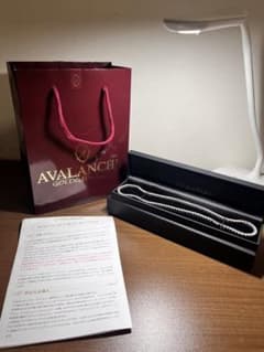 AVALANCHE モアサナイト シルバー テニスネックレス 4mm 50cm - メルカリ