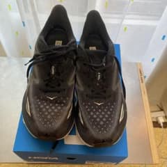 HOKA CLIFTON 9 ブラック ホワイト 28.5cm