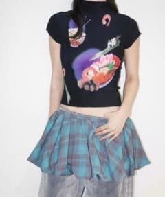 musubore pleatsed print topsのサムネイル