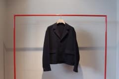 18aw URU cotton short jacket dark navyのサムネイル