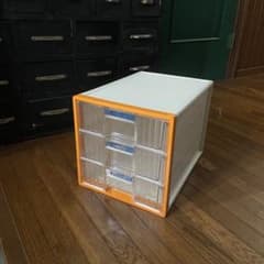 昭和レトロ 書類ケース 書類収納 引き出し オレンジ 当時物 A4サイズ