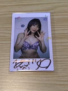 鈴村あいり　サイン入りチェキ　水着のサムネイル