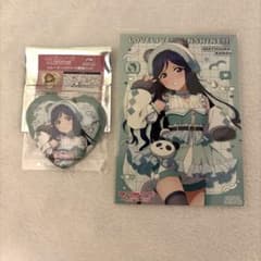 ラブライブ アニメガ ソフマップ ハート型缶バッジ Aqours 松浦果南