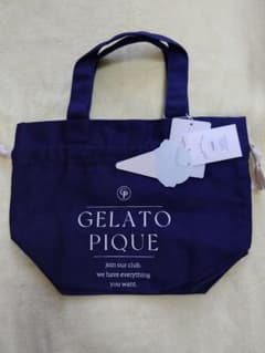☆新品☆GELATO PIQUE 巾着型ミニトートバッグ ネイビーのサムネイル