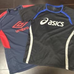 asics umbro サッカー プラクティスシャツ 2枚セット Mのサムネイル