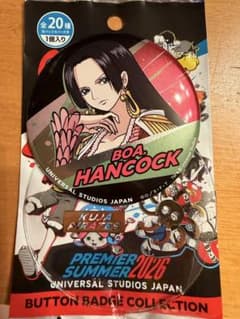 ONEPIECE USJ プレミアサマー ハンコック2026 缶バッジ ユニバ - メルカリ