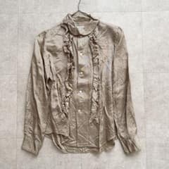 00s ローブドシャンブルコムデギャルソン　ベロアブラウス　裾フリル　丸襟 m79684367144_1.jpg?1775519859