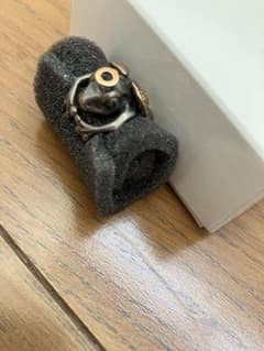 K18/SV925 ゴールド シルバー リング カエル 12.8g #13 - メルカリ