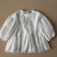 【ツルバイマリコオイカワ】半袖チュールトップス TSURU by Mariko Oikawa（ツルバイマリコオイカワ）の「【Tsuru by