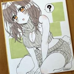 オリジナルイラスト 女の子 アナログイラスト 創作女子 手描き - メルカリ