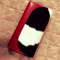 ハラコ 牛柄 長財布のサムネイル