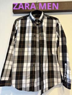 ZARA MAN チェック柄シャツ スリムフィットのサムネイル