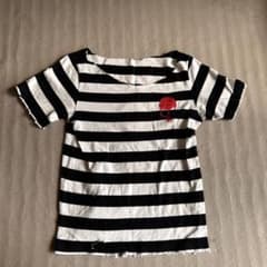 ボーダー Tシャツ ドクロ y2kのサムネイル