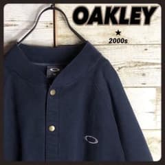 希少 2000s OAKLEY オークリー カーディガン スナップボタン付き