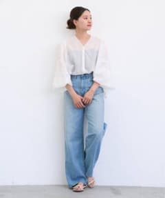 IENA イエナ レーススリーブ ブラウス