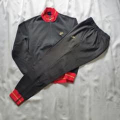 希少 80s 紺タグ NIKE セットアップ 日本製 M 紺 赤 ヴィンテージ 希少 80s 紺タグ NIKE セットアップ 日本製 XL 黒赤 ヴィンテージ