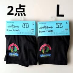 2点　ジーユー　スタイルドライ　ザ・ローリング・ストーンズ ボクサーブリーフ　L