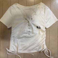 ロゴ刺繍 ドローストリング Tシャツ 半袖のサムネイル