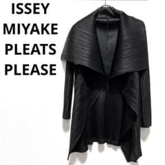 美品】PLEATS PLEASE イッセイミヤケ 変形 プリーツ カーディガン