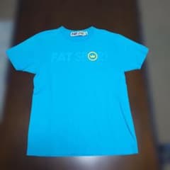 FAT SPOT 青 Tシャツ ロゴ入り