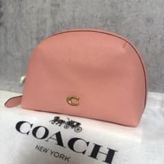 新品COACH ジュリエンヌ コスメティック ケース ポーチ ピンク - メルカリ