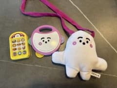 シナぷしゅ　タンバリン　ぬいぐるみのポシェット　音が出るおもちゃ　※バラ売り不可のサムネイル