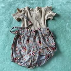 ベビー ロンパース 花柄ブルマ セット　90センチのサムネイル