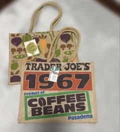 新品　タグ付き　TRADER JOE'S エコバッグ ジュート2点セットのサムネイル
