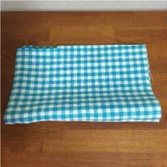 リネン100% 麻 ハギレ ギンガムチェック50×32㎝のサムネイル
